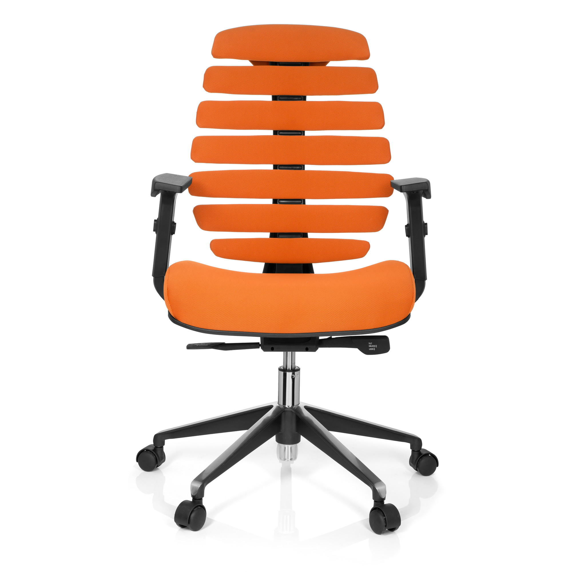 ERGO LINE II Office Chair Swivel Fabric Orange