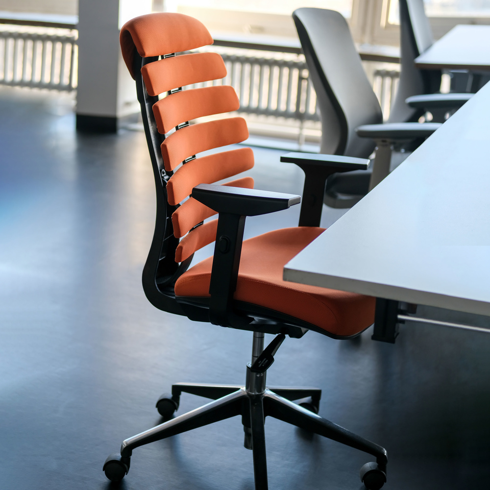 ERGO LINE II Office Chair Swivel Fabric Orange