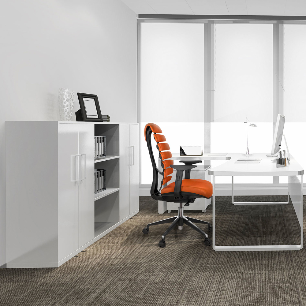 ERGO LINE II Office Chair Swivel Fabric Orange