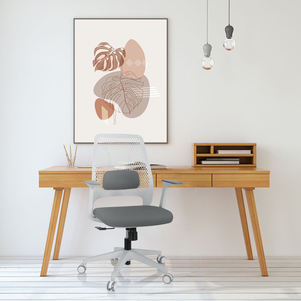 PARFERIO W Office chair Swivel Fabric Gray