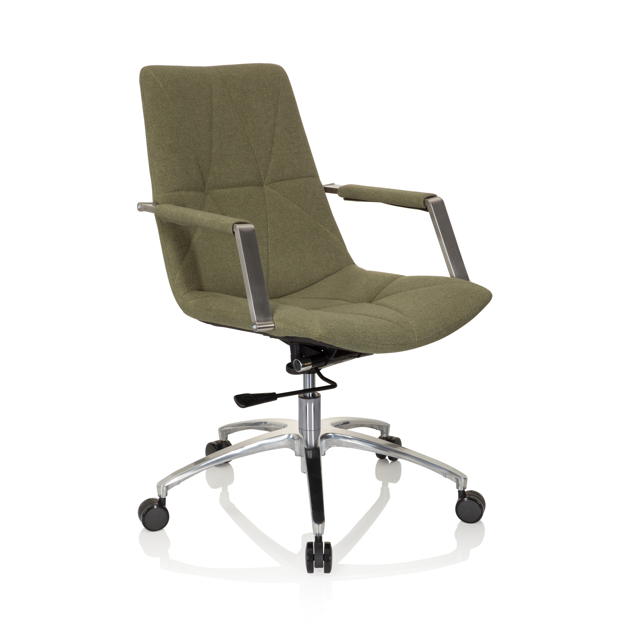 SARANTO II Office chair Swivel with casters Fabric Khaki
