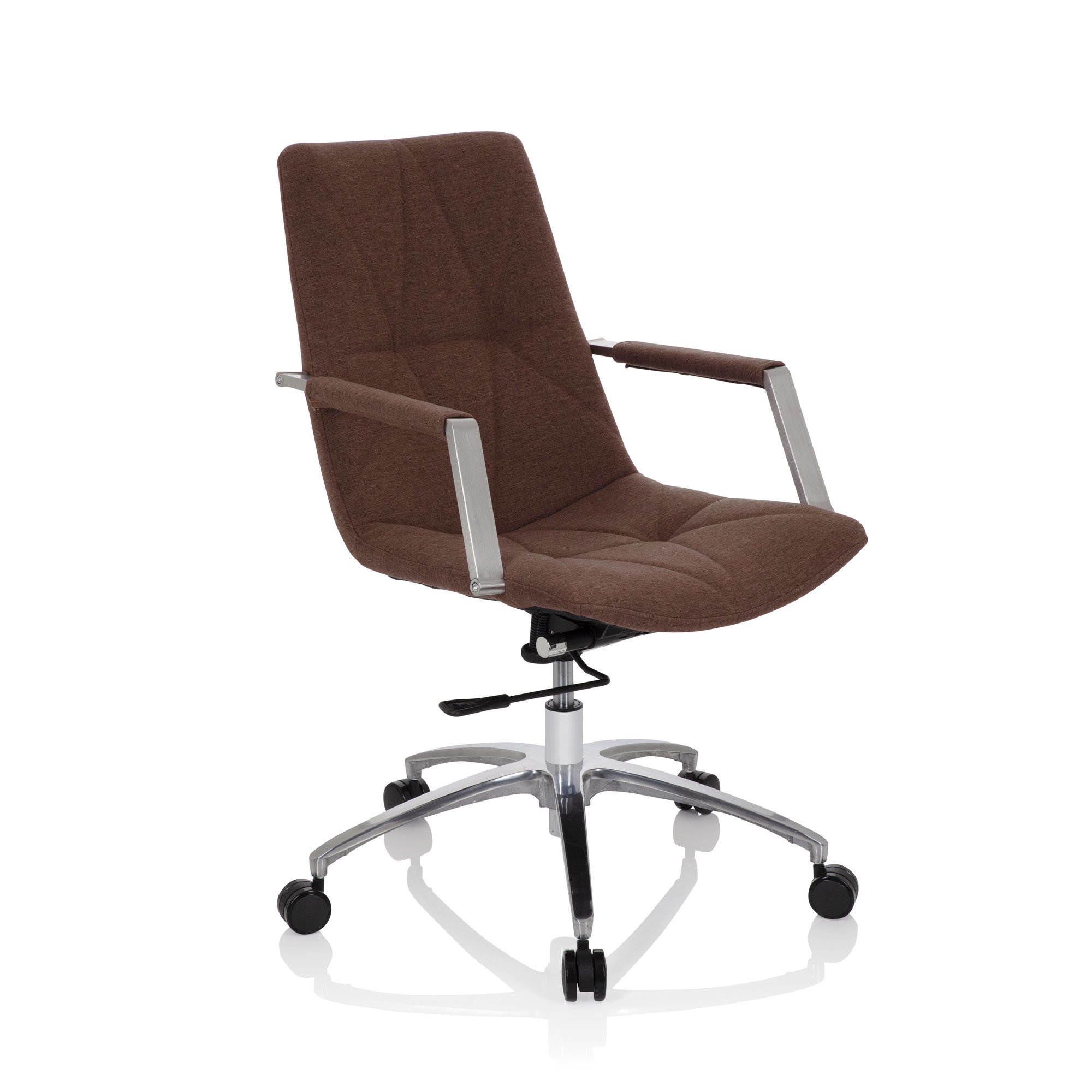 SARANTO II Office chair Swivel with casters Fabric Brown