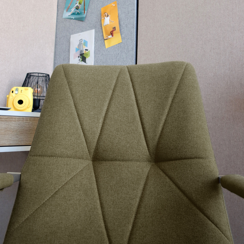 SARANTO II Office chair Swivel with casters Fabric Khaki