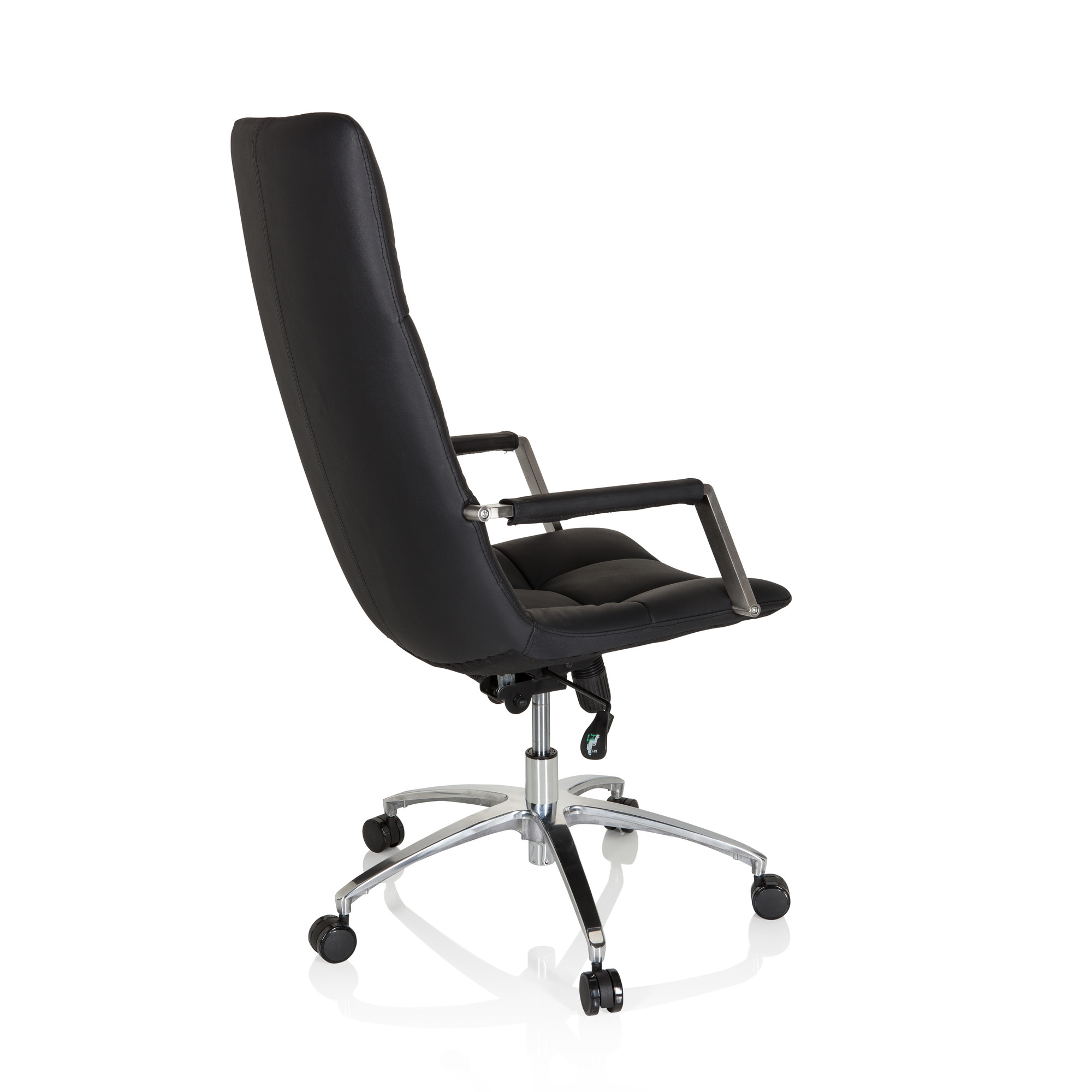 Saranto Pro Office Chair Swivel Leather Black