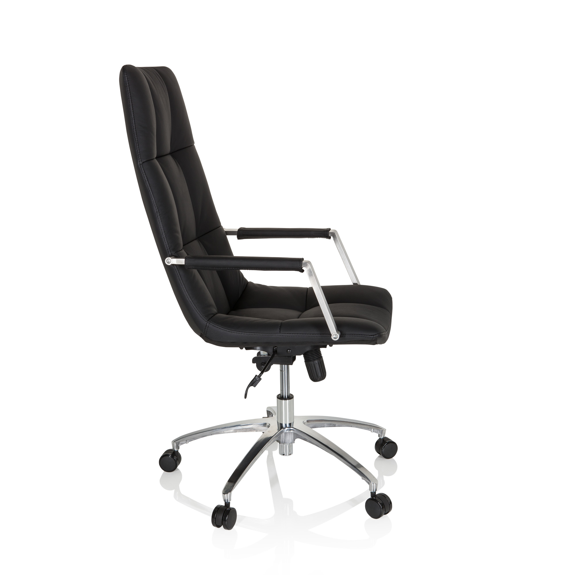 Saranto Pro Office Chair Swivel Leather Black