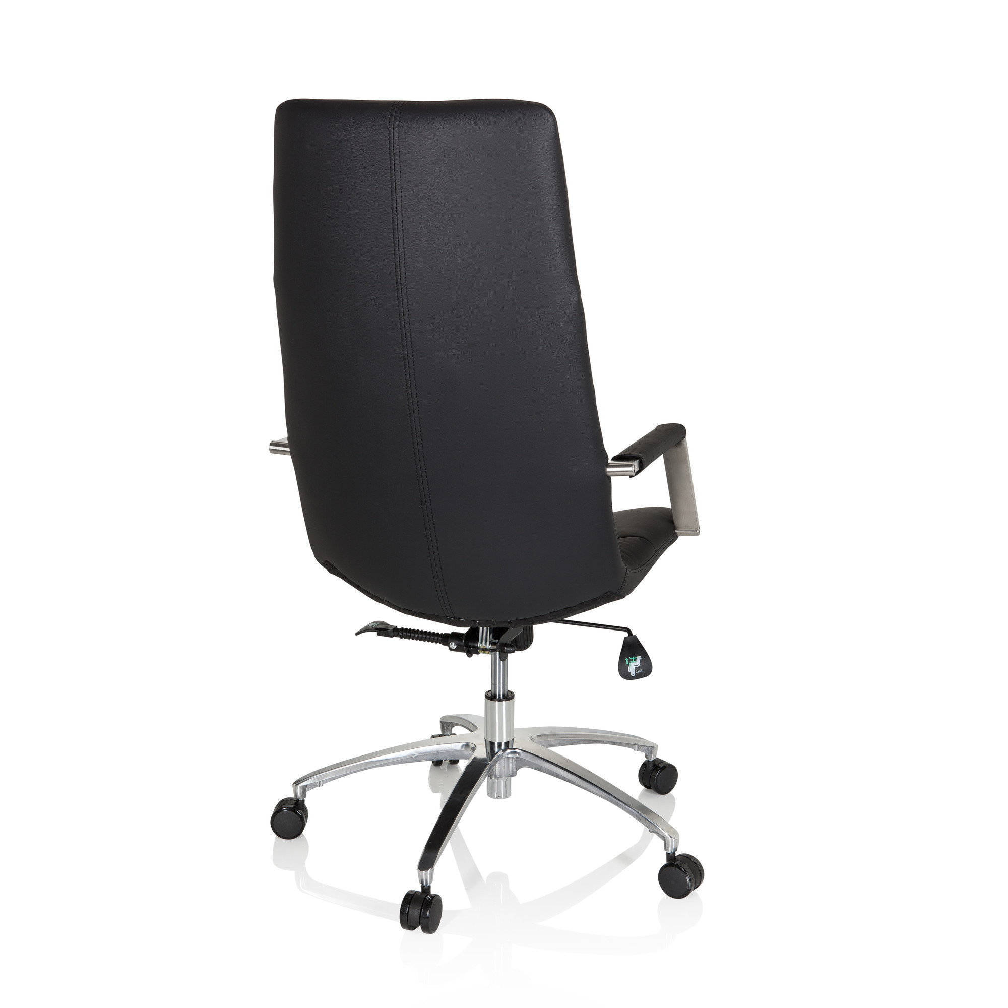Saranto Pro Office Chair Swivel Leather Black