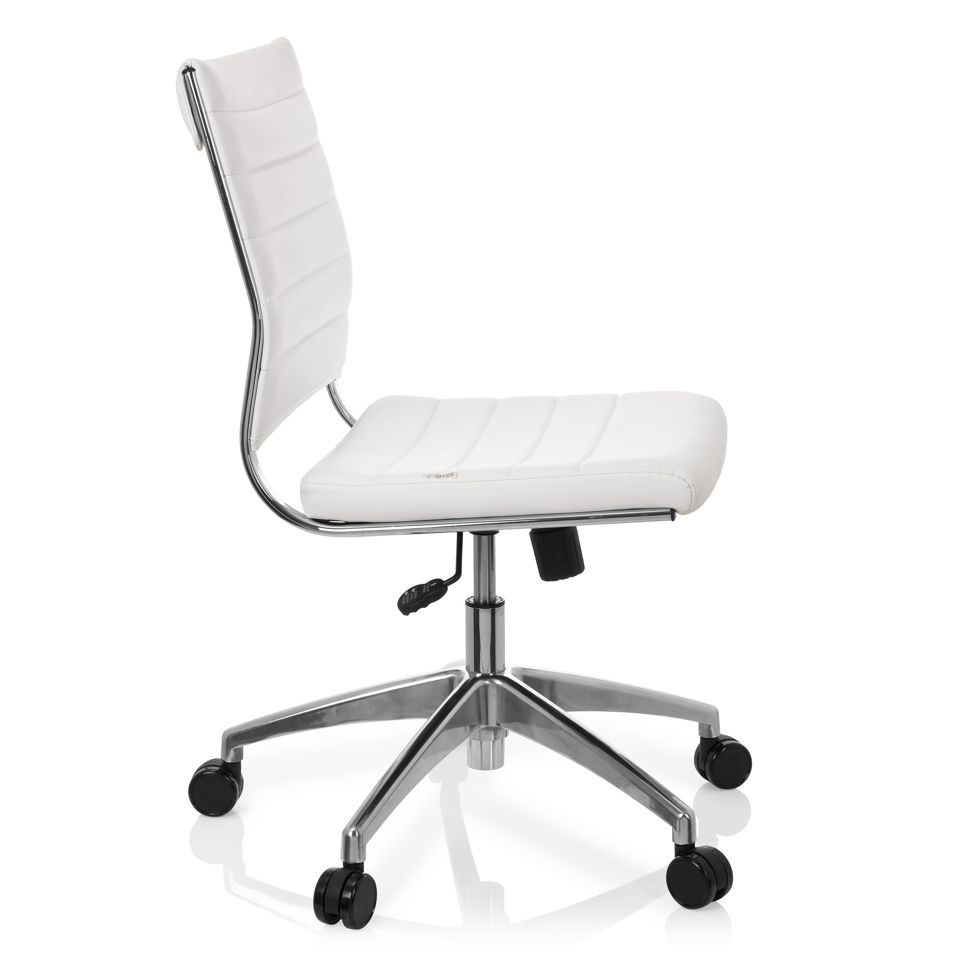 TRISHA Office Chair Swivel Faux Leather White