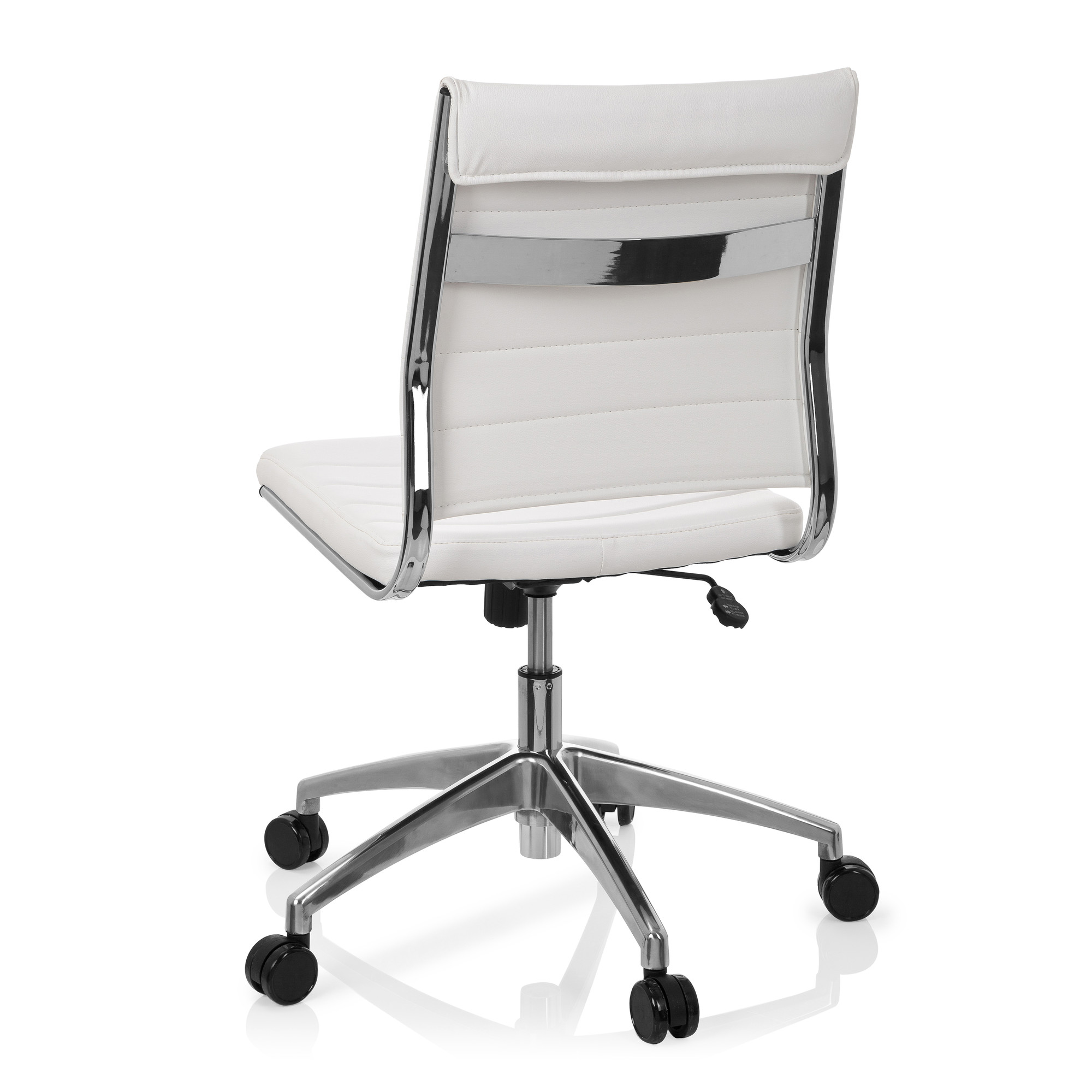 TRISHA Office Chair Swivel Faux Leather White