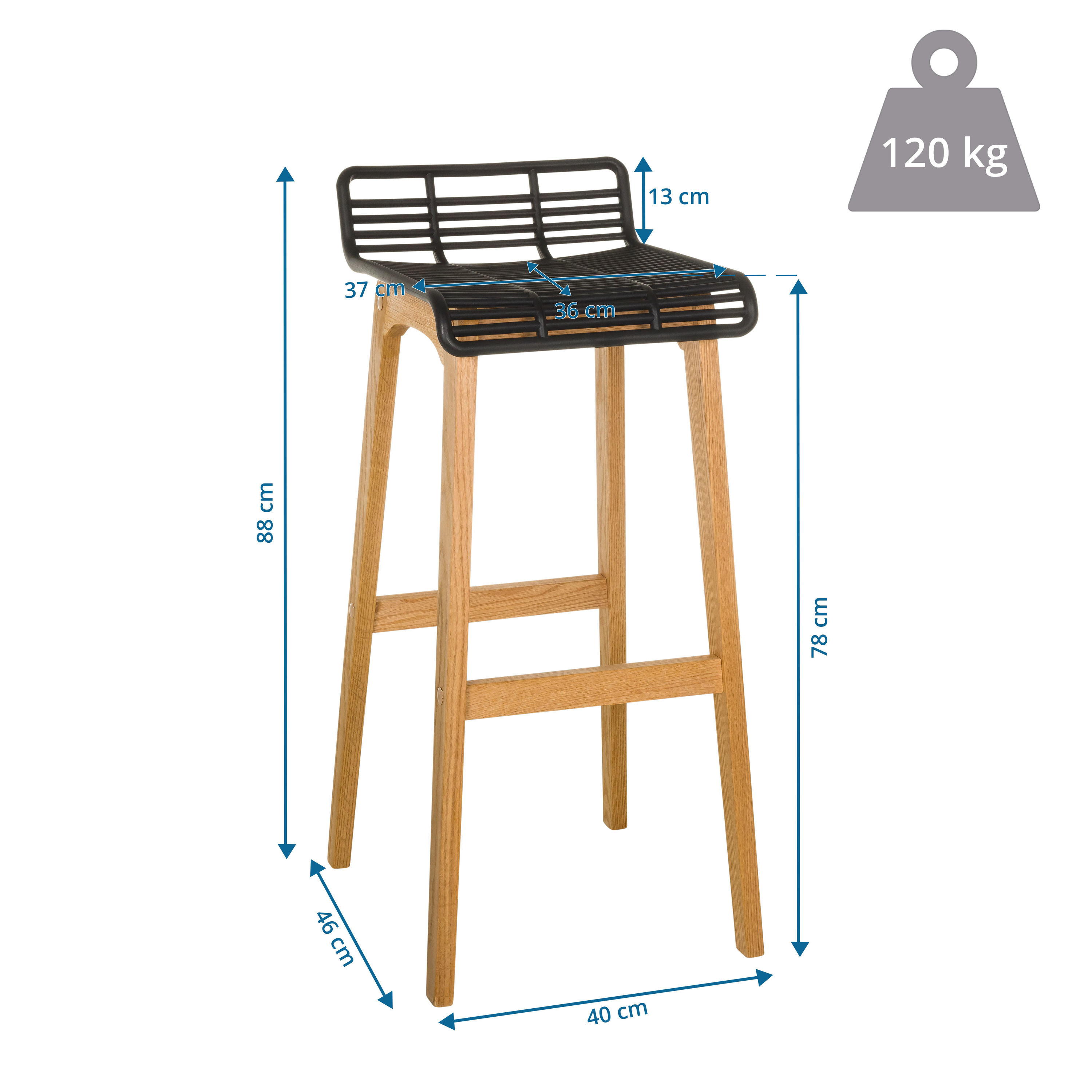 Lonso W Oak Black
