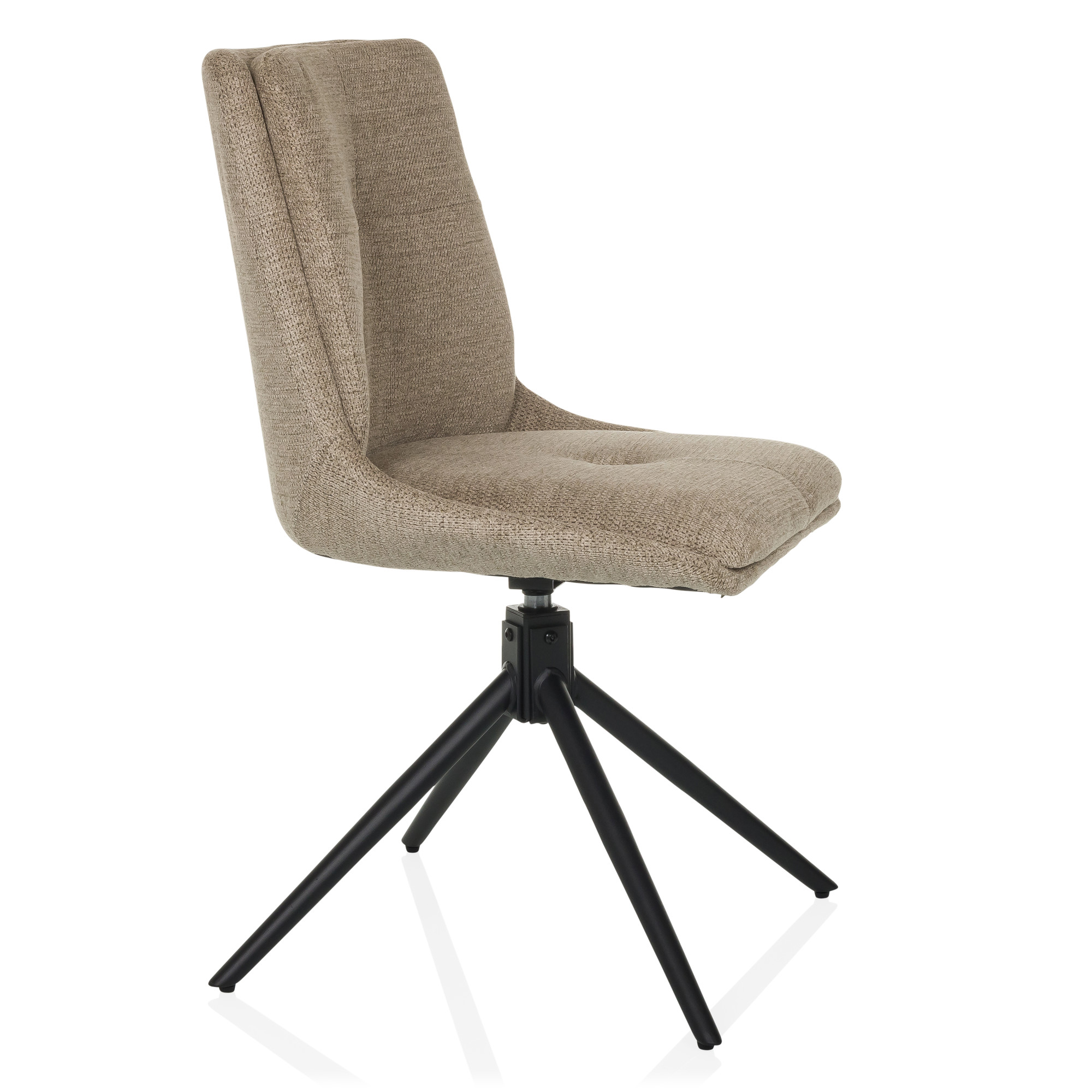 TARVISO I Dining chair Swivel Fabric Beige