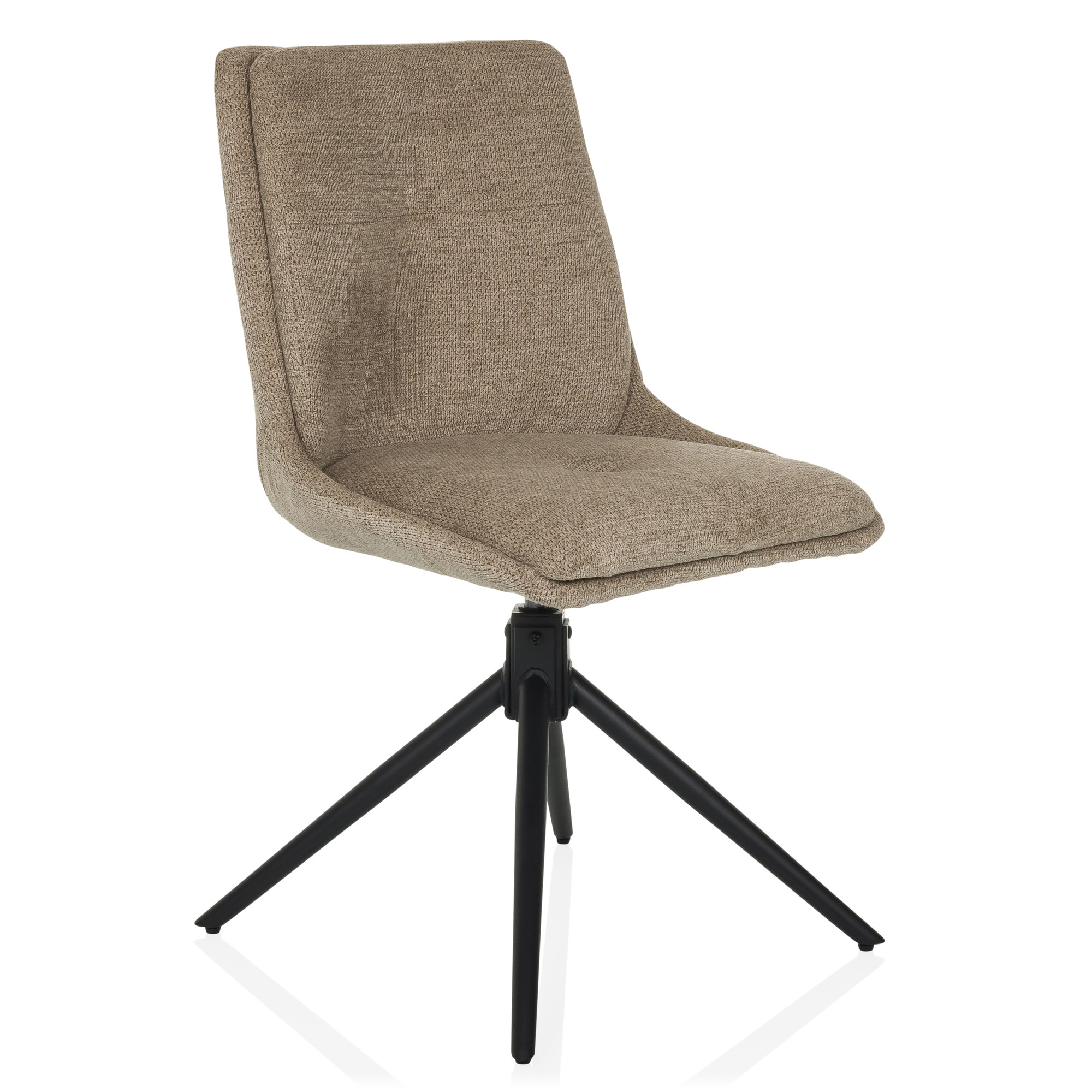 TARVISO I Dining chair Swivel Fabric Beige