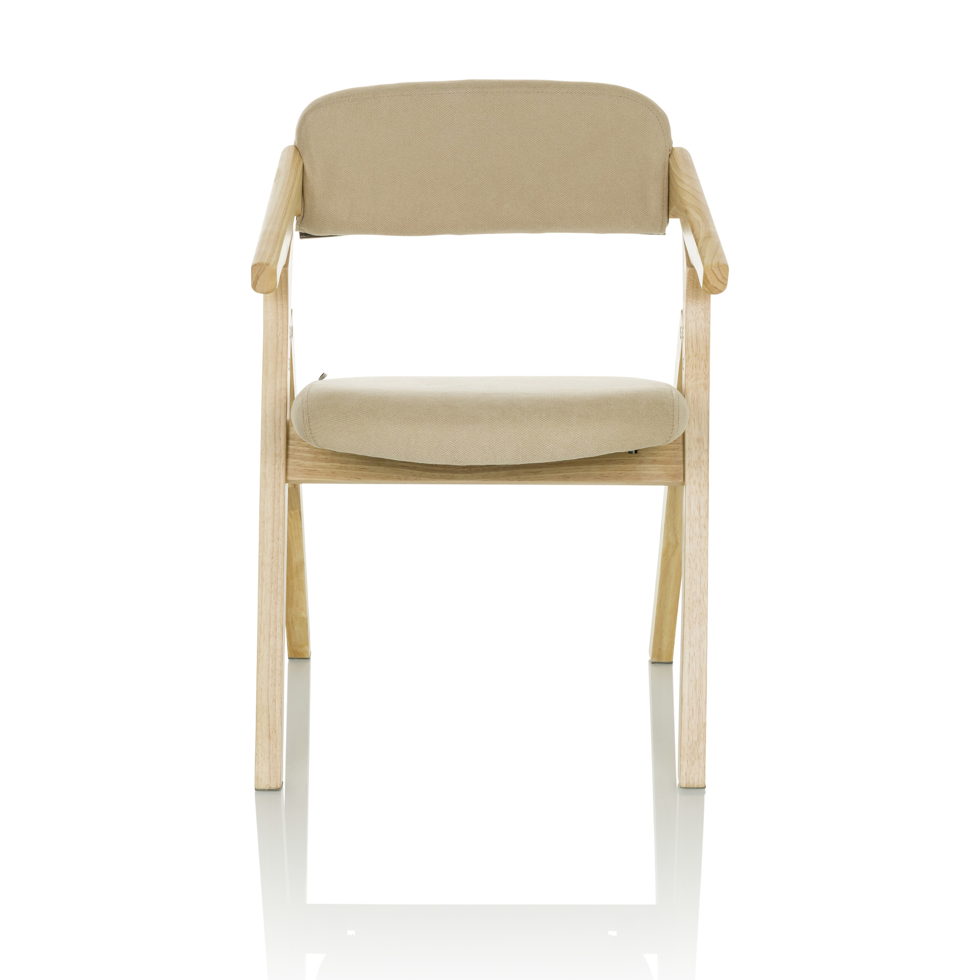 SCANDIO Folding chair Wood Beige