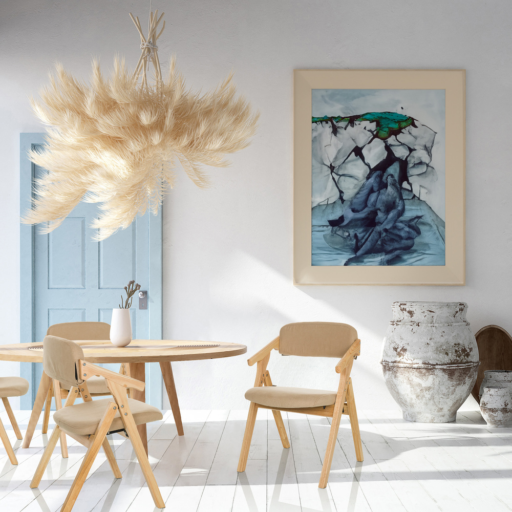 SCANDIO Folding chair Wood Beige
