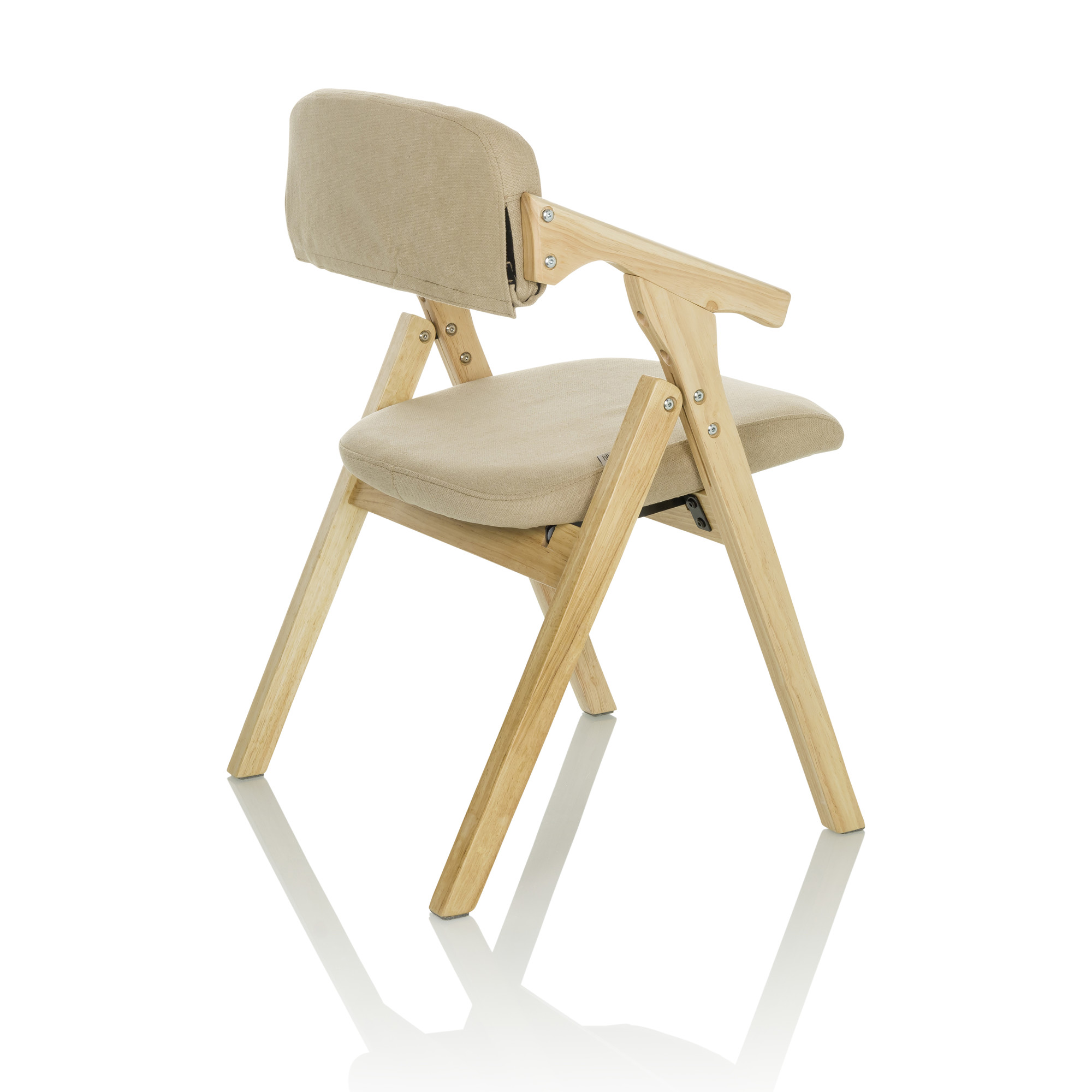 SCANDIO Folding chair Wood Beige