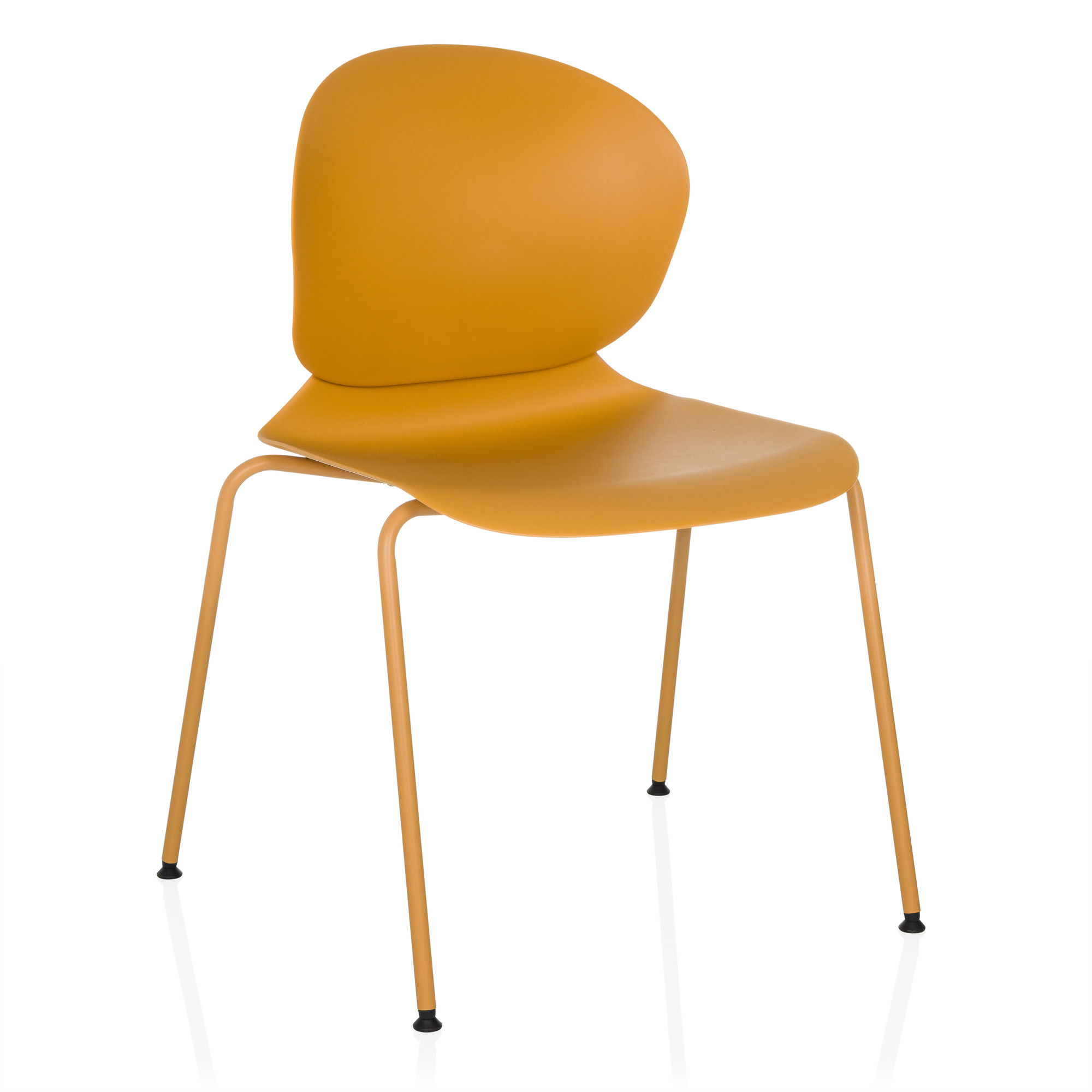 T36 VI Stackable chair plastic Yellow