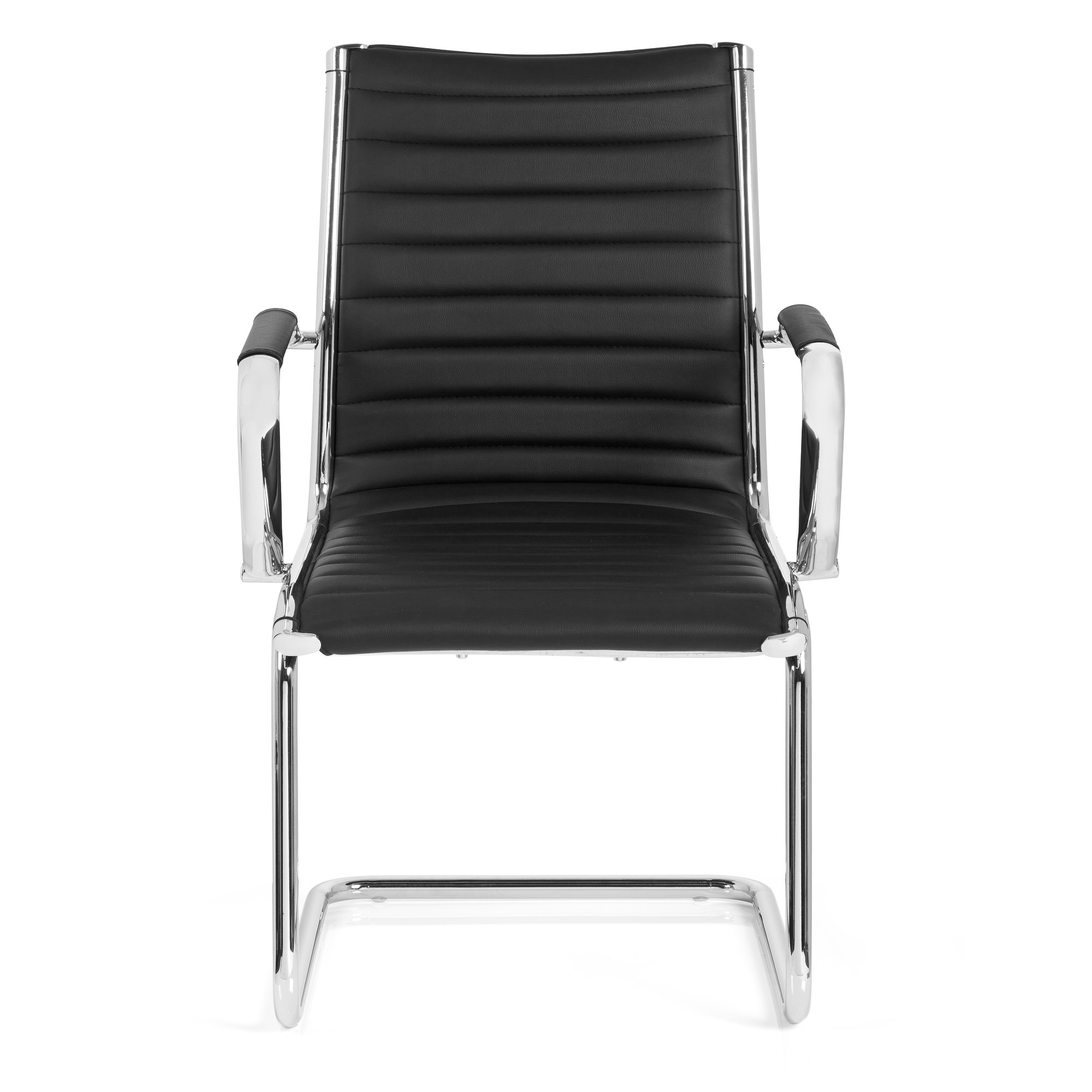 VEMONA V Conference chair cantilevered faux leather black