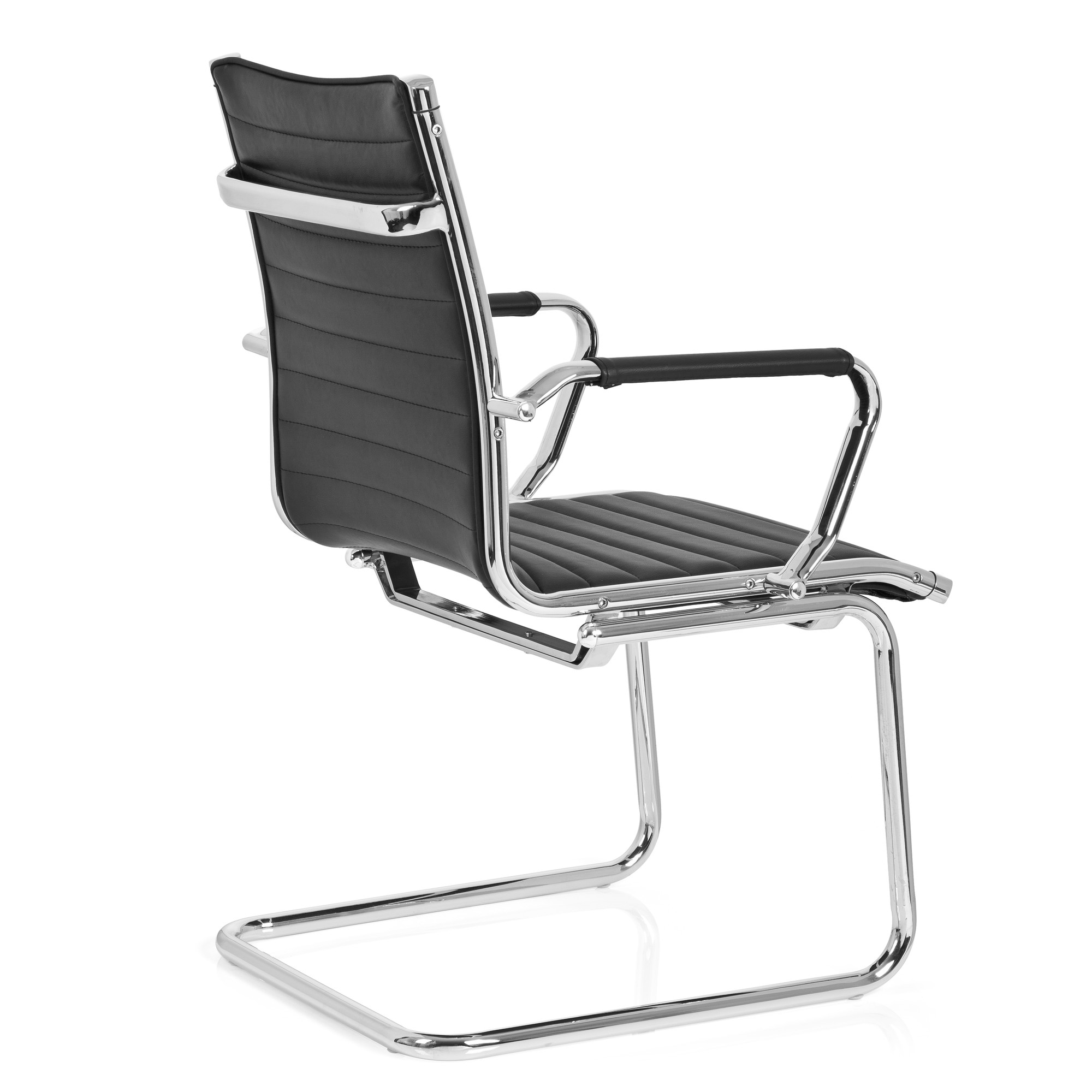 VEMONA V Conference chair cantilevered faux leather black