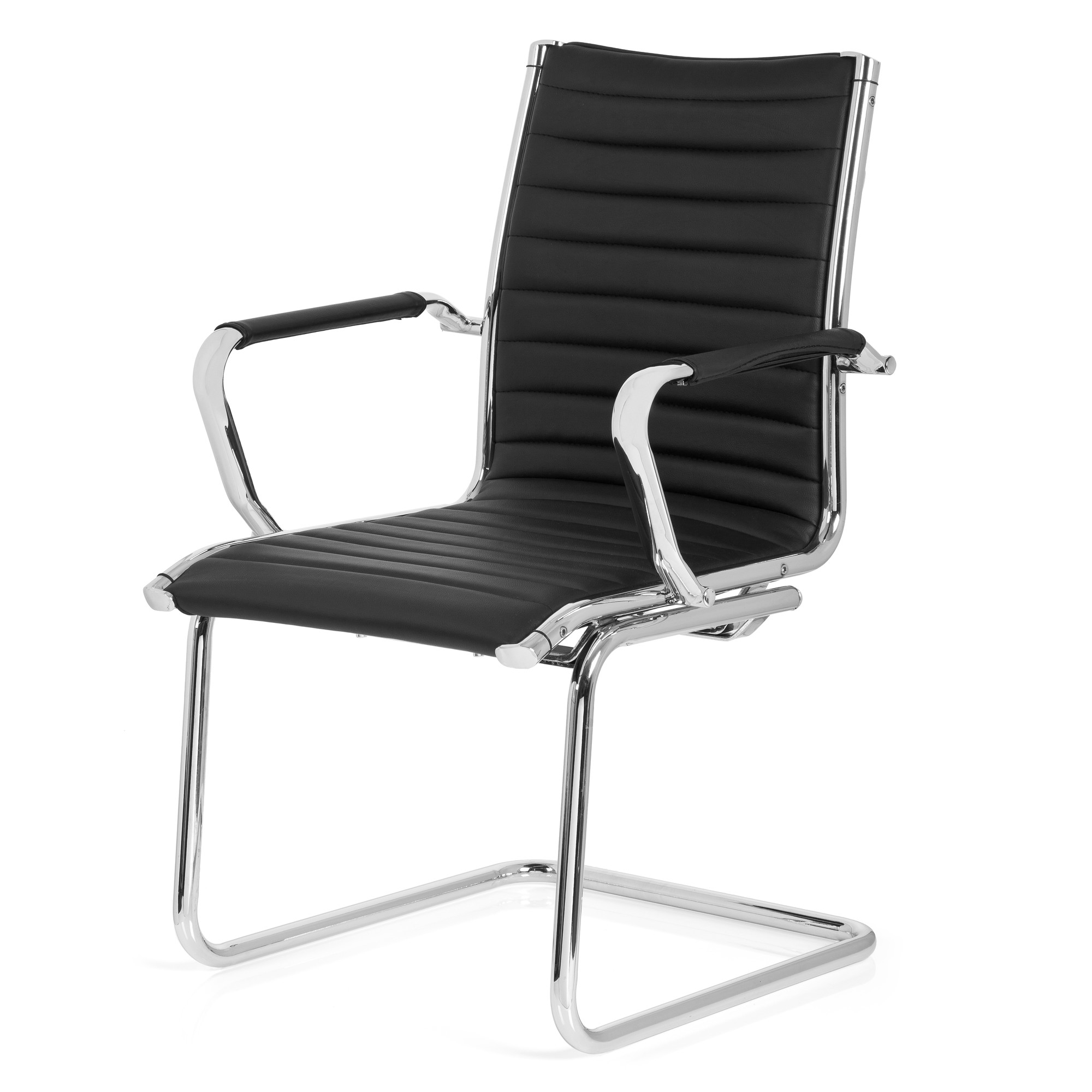 VEMONA V Conference chair cantilevered faux leather black