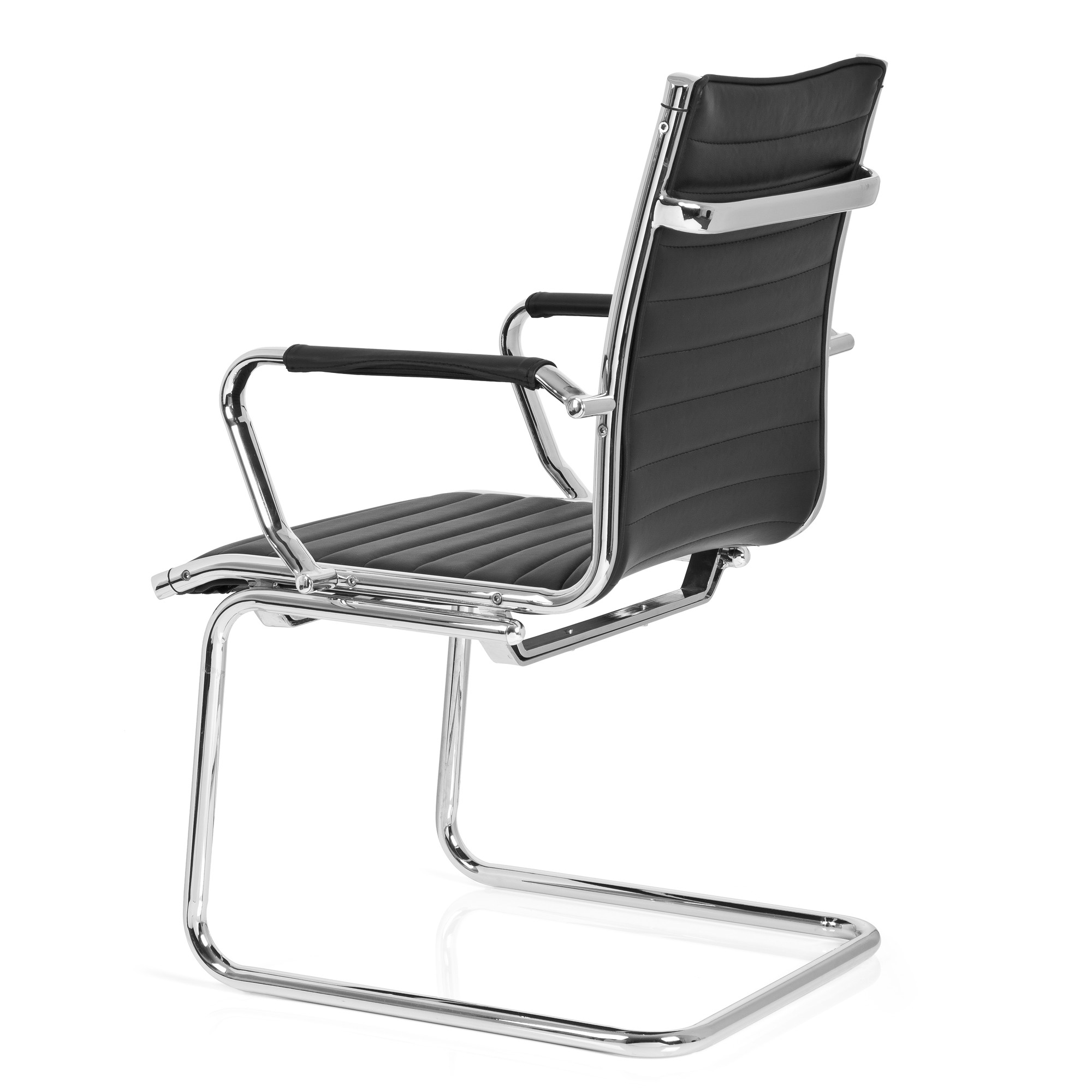 VEMONA V Conference chair cantilevered faux leather black