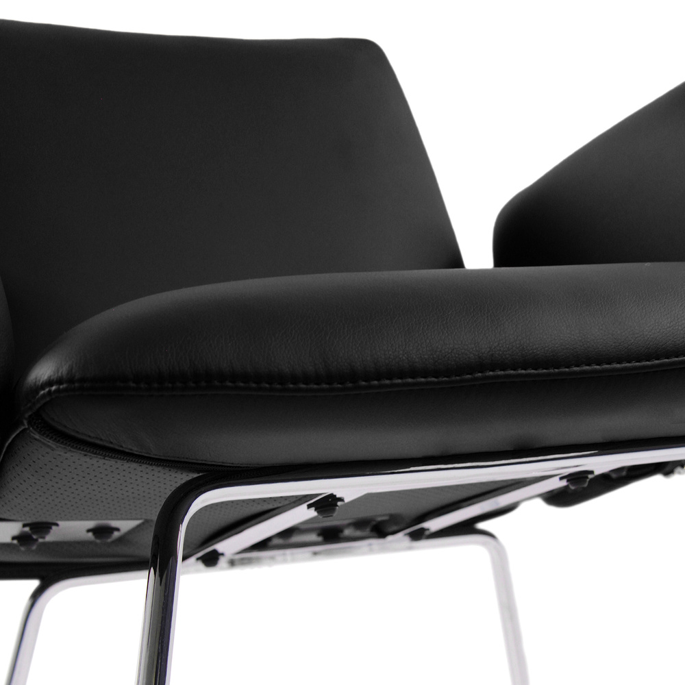 DESIGNIA V Chair Faux Leather Black