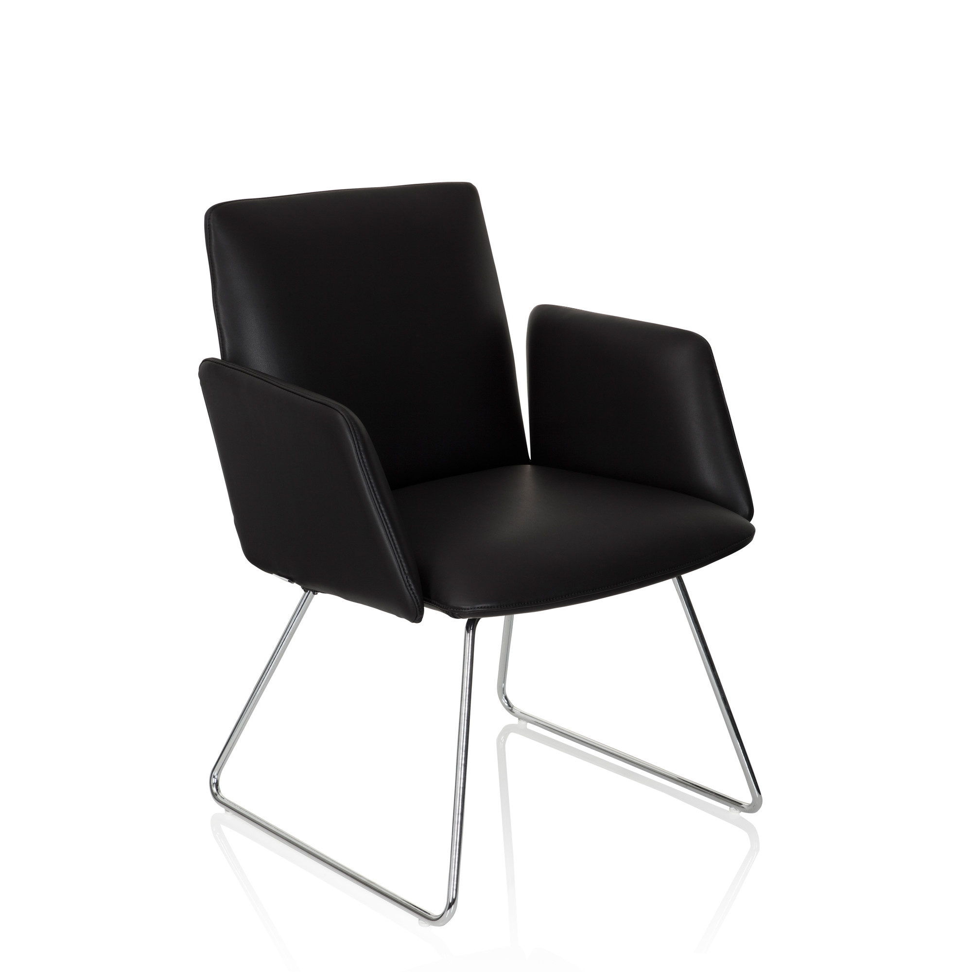 DESIGNIA V Chair Faux Leather Black