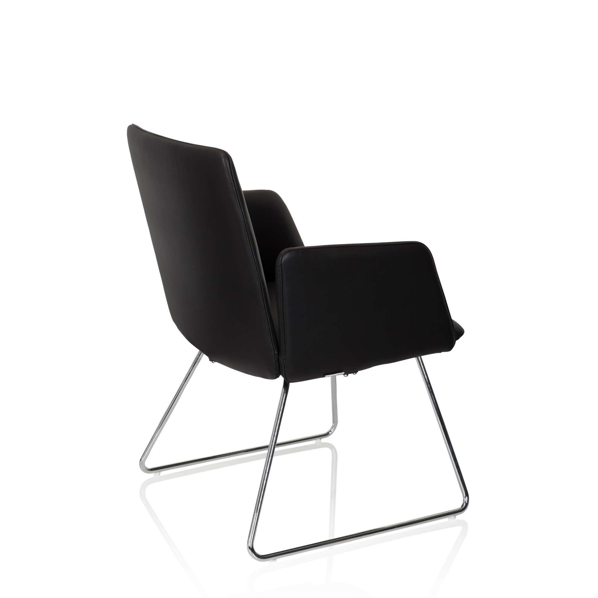 DESIGNIA V Chair Faux Leather Black