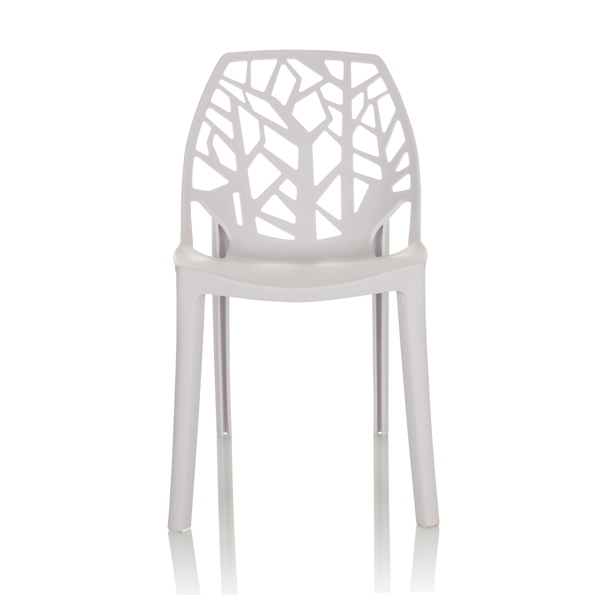 ARTIFO TRI Garden Chair Indoor and Outdoor stackable White