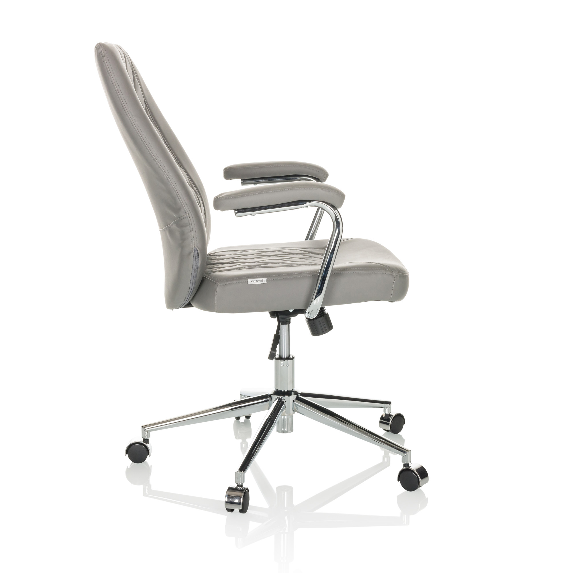 THEO I Office chair Swivel Faux leather Grey