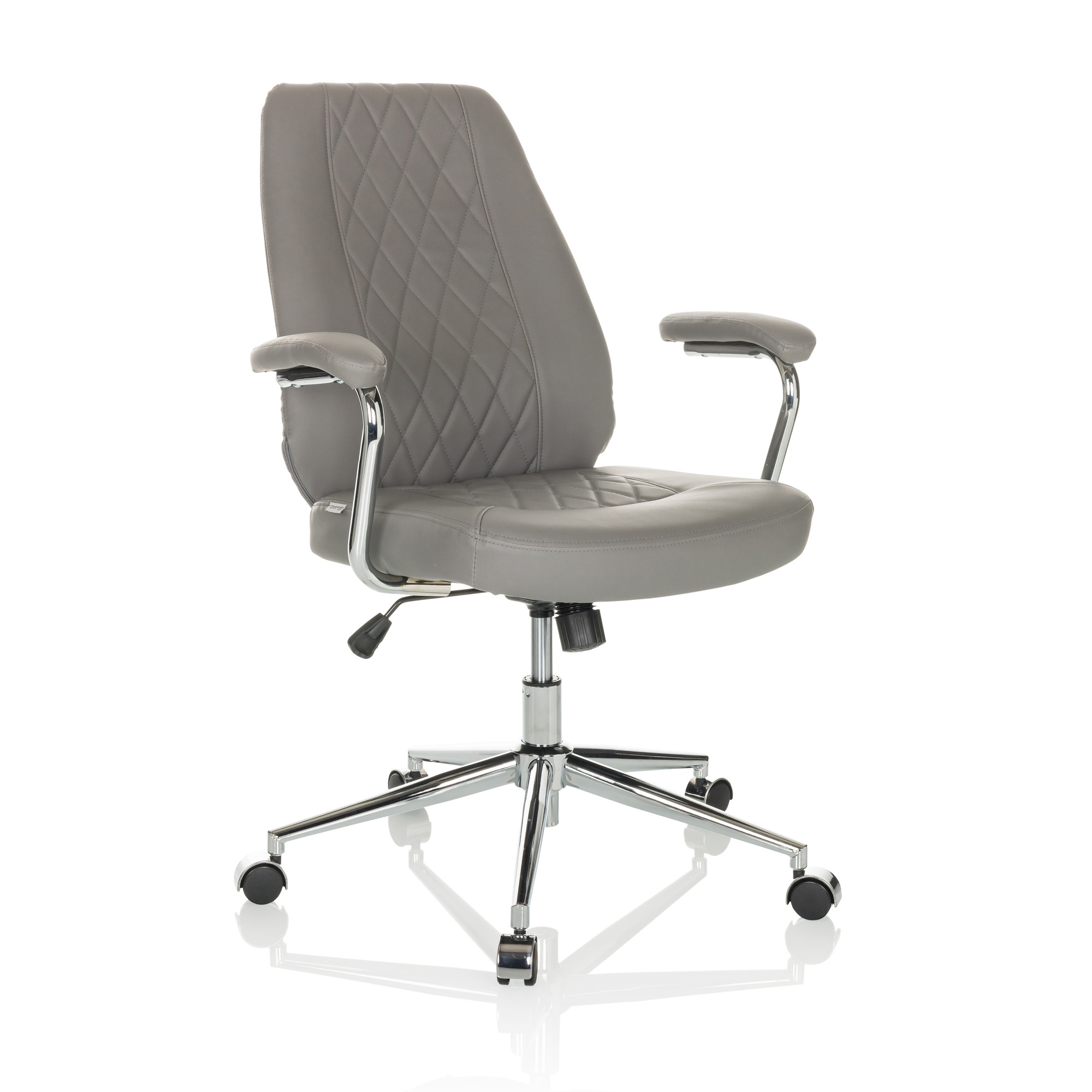 THEO I Office chair Swivel Faux leather Grey
