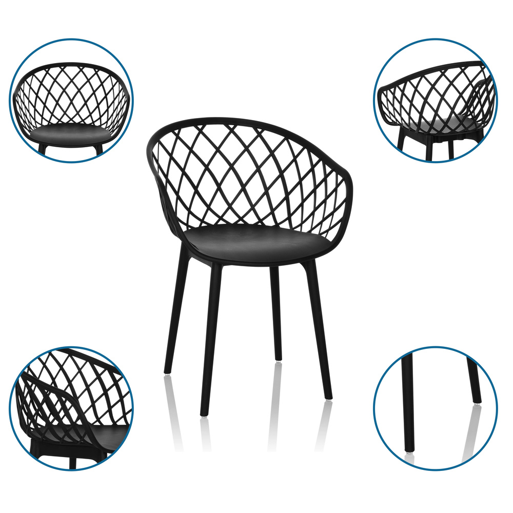BEGIO B Chair Plastic Black