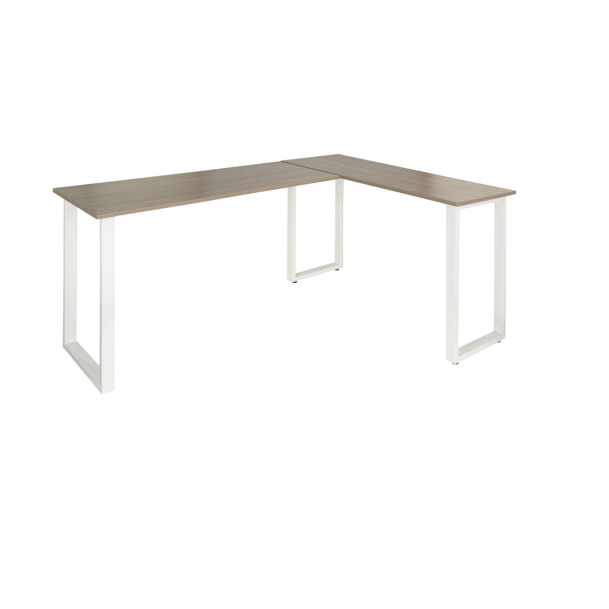 Workspace Basic I Corner desk wood grey