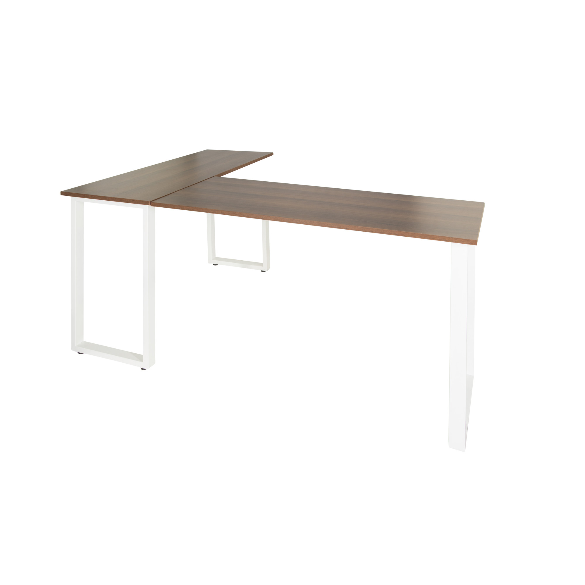 WORKSPACE BASIC I  Corner desk wood walnut