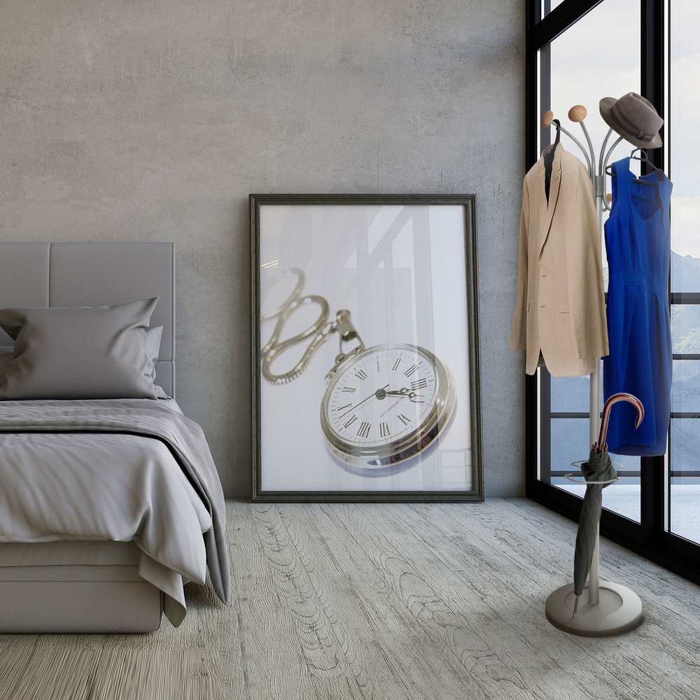 SPACE Coat rack Metal Silver