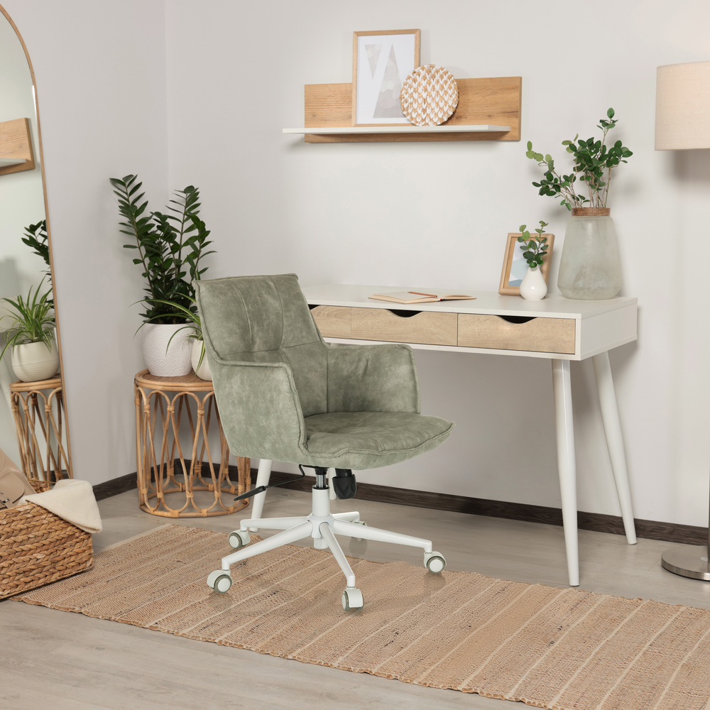 SOLAO LIFE W Office Chair Swivel Fabric Mint-Green
