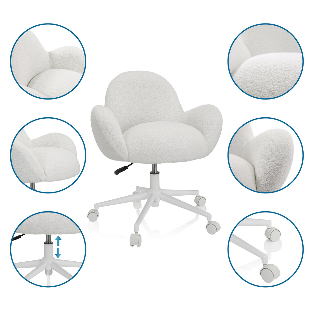 KID TEDDY I Children's/Youth Swivel Chair White