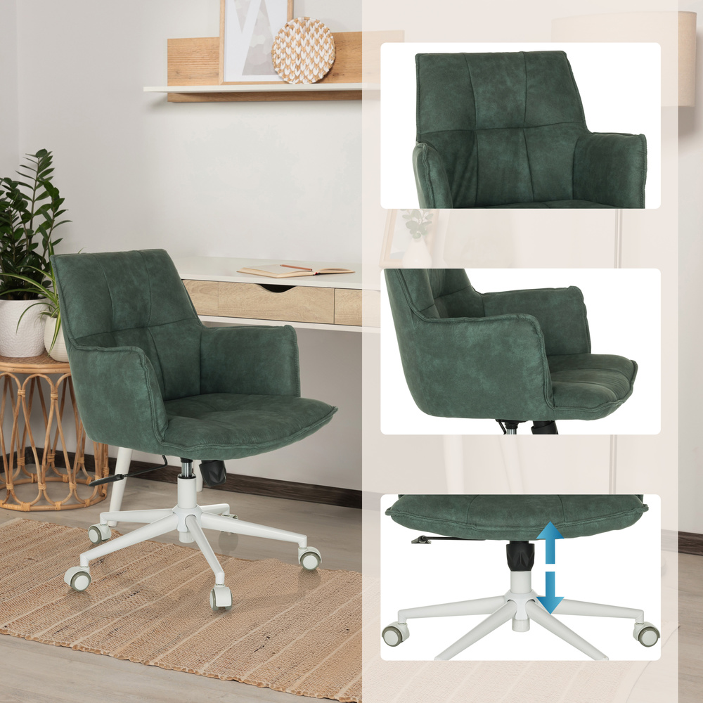 SOLAO LIFE W Office Chair Swivel Fabric Gray