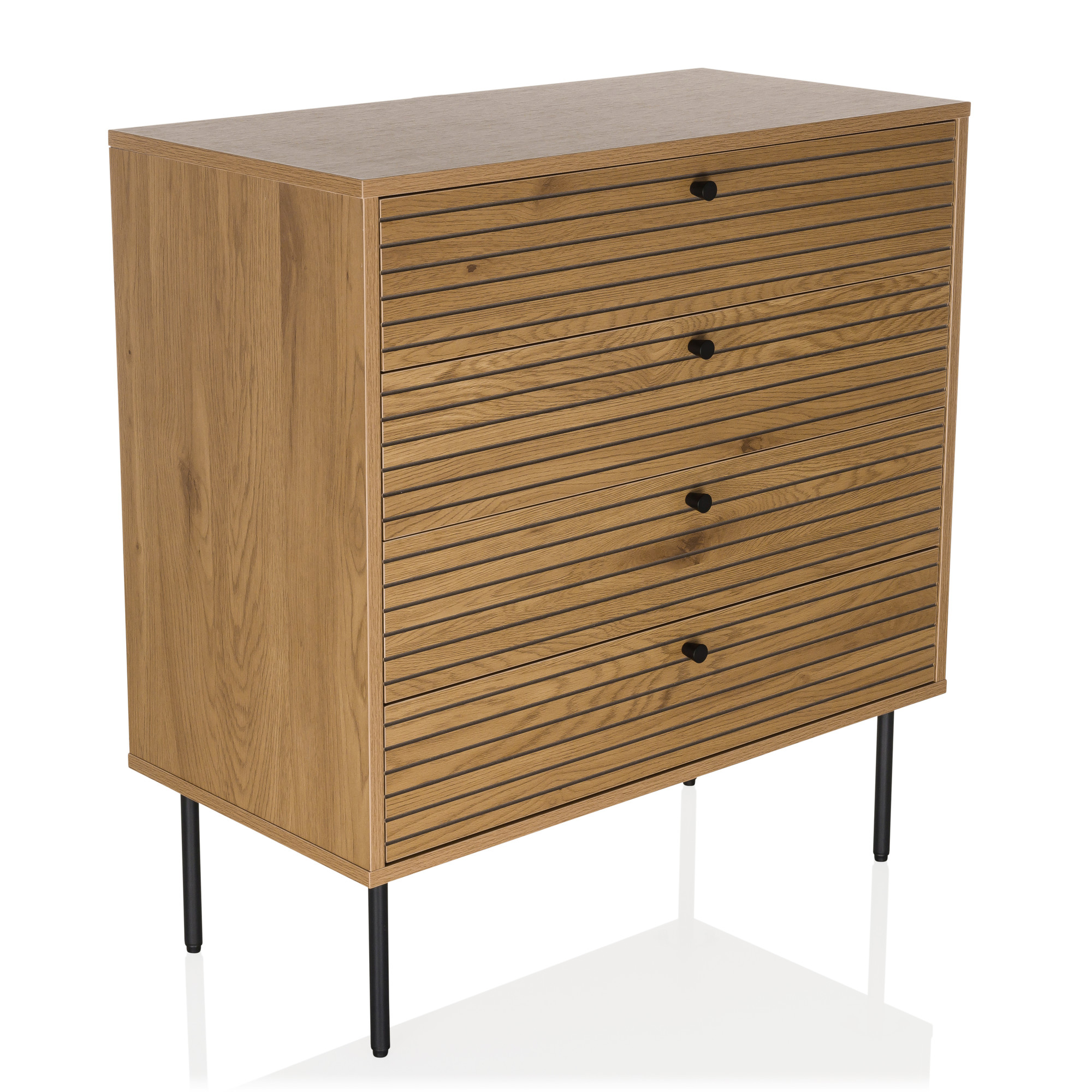 LINNO K Chest of drawers 4 drawers Wood Brown