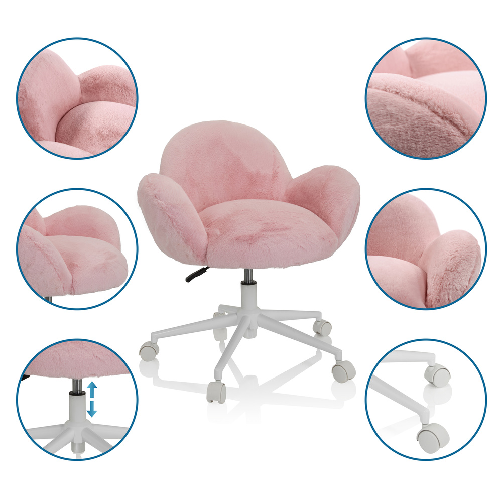 KID TEDDY I Children's/Youth Swivel Chair Pink