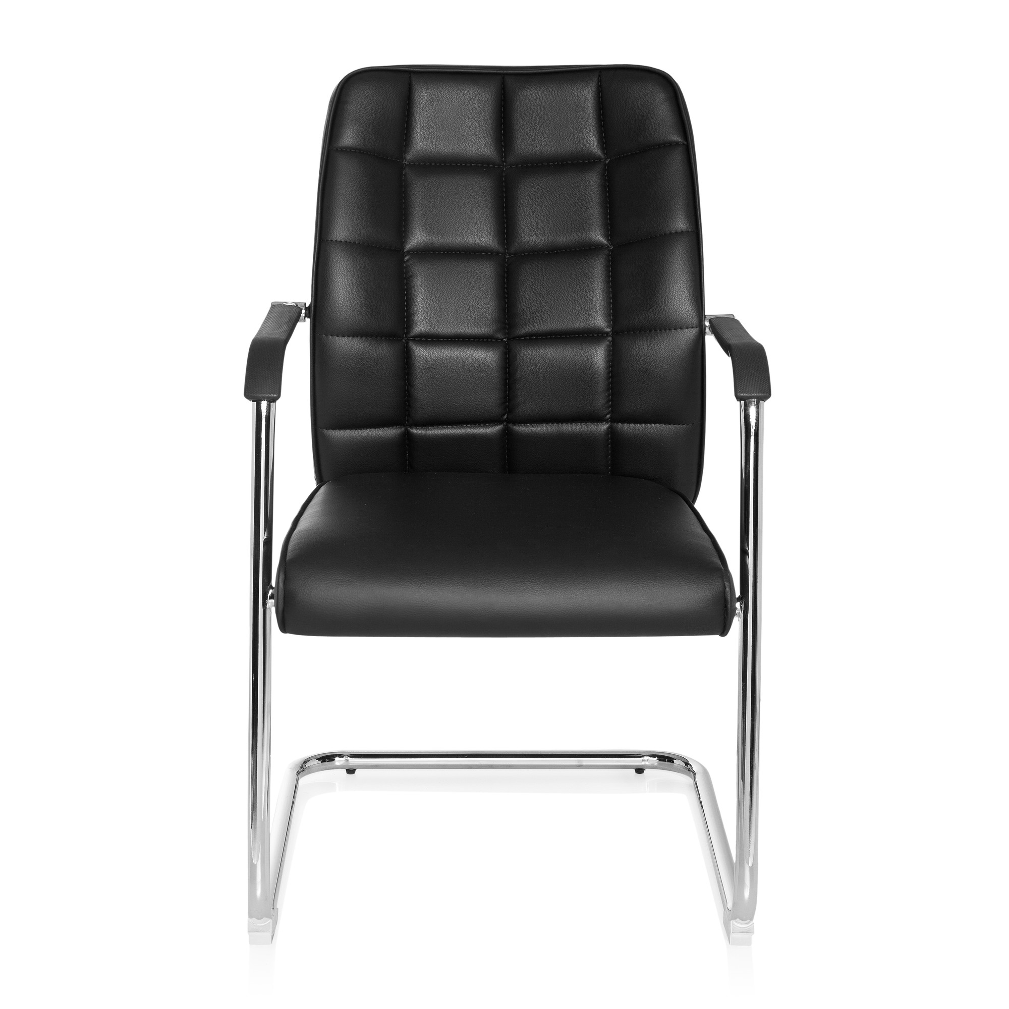 FLEXO V PU Chair Cantilever Leather Black
