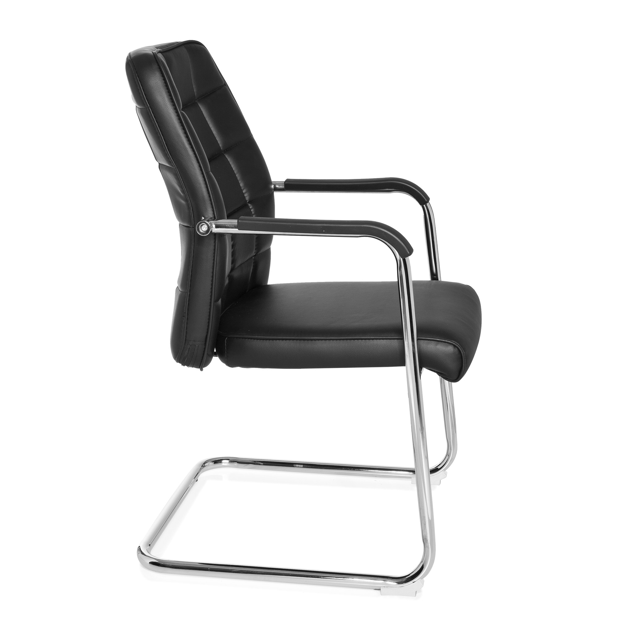 FLEXO V PU Chair Cantilever Leather Black