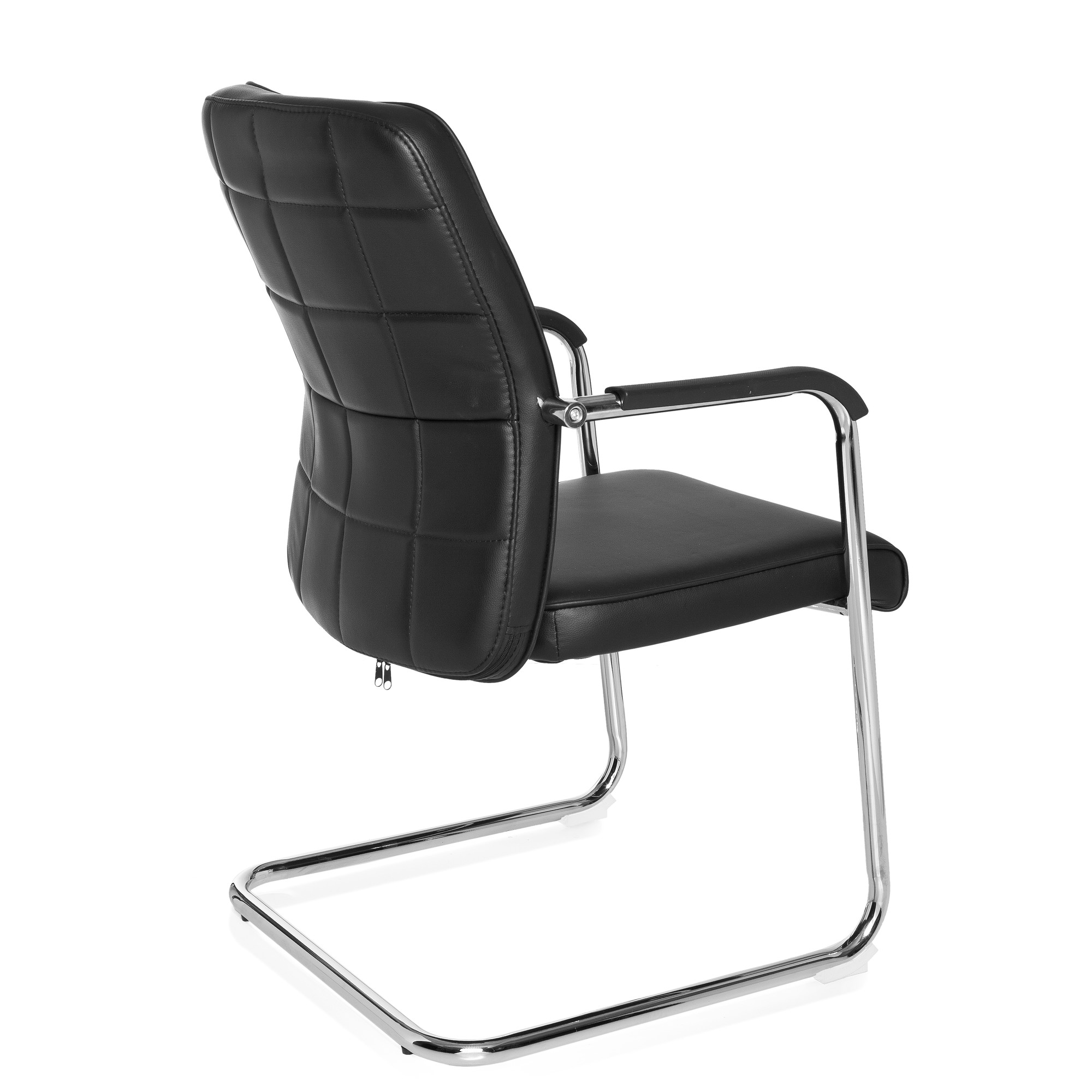 FLEXO V PU Chair Cantilever Leather Black