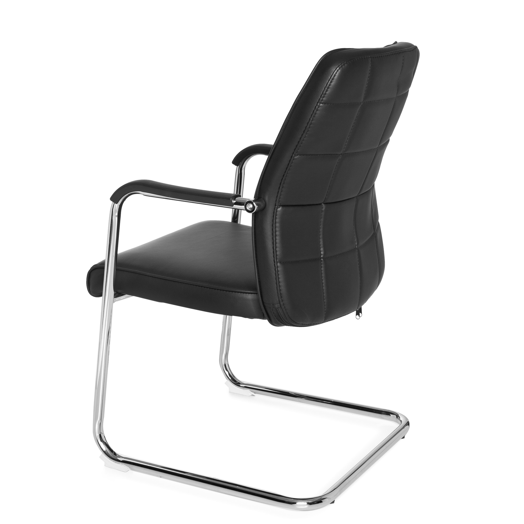 FLEXO V PU Chair Cantilever Leather Black