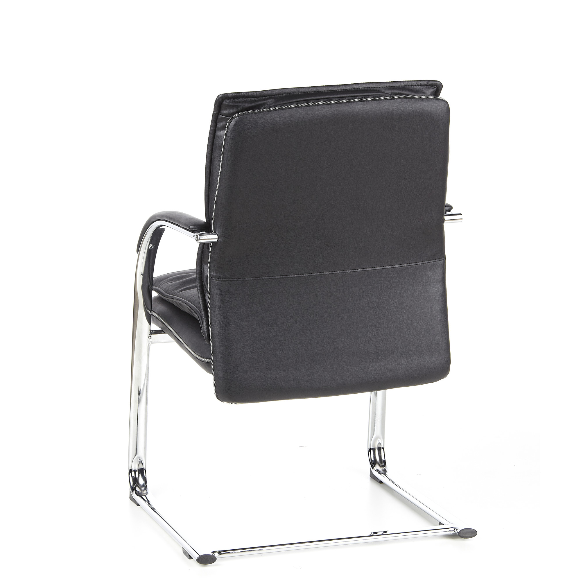 VILLA V Chair  Cantilever chair Leather Black