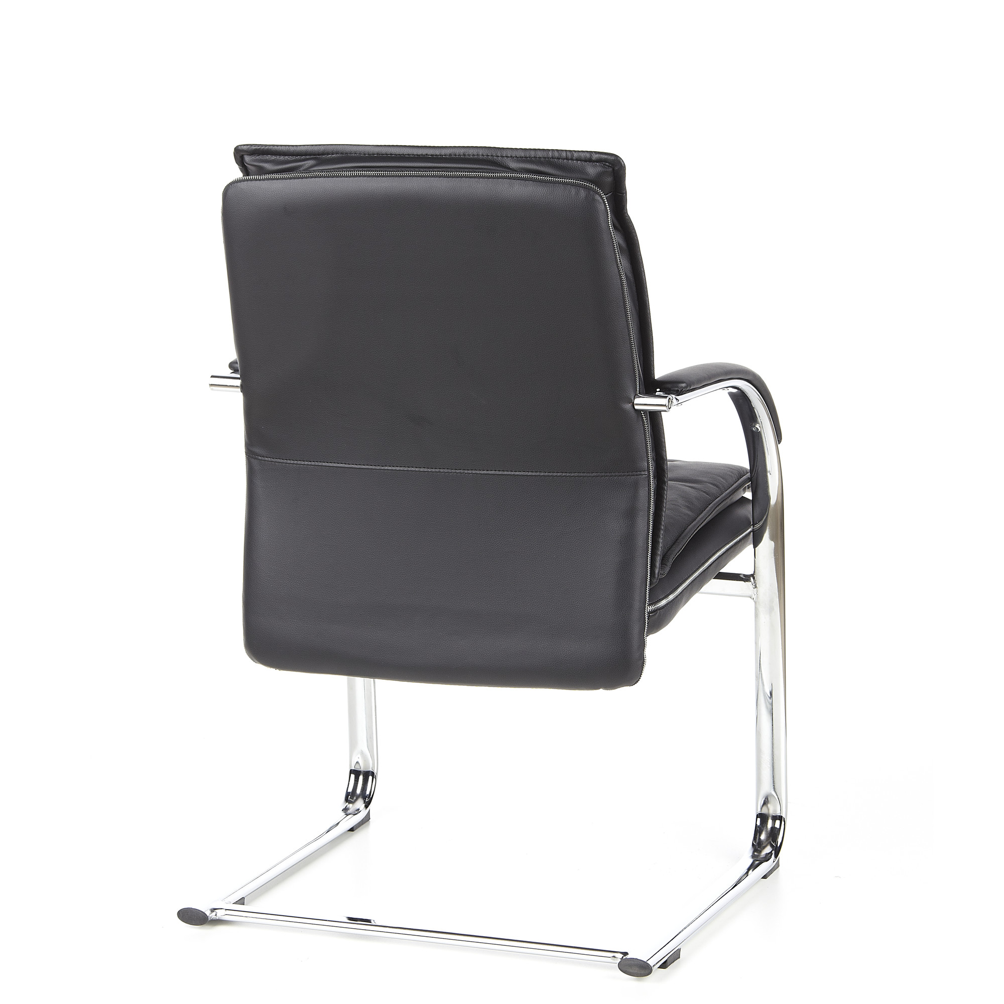VILLA V Chair  Cantilever chair Leather Black