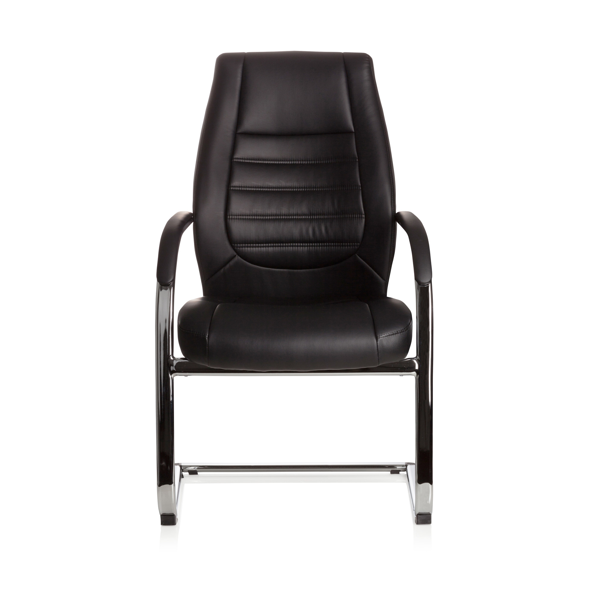 VITORO V Chair Cantilever Faux Leather Black