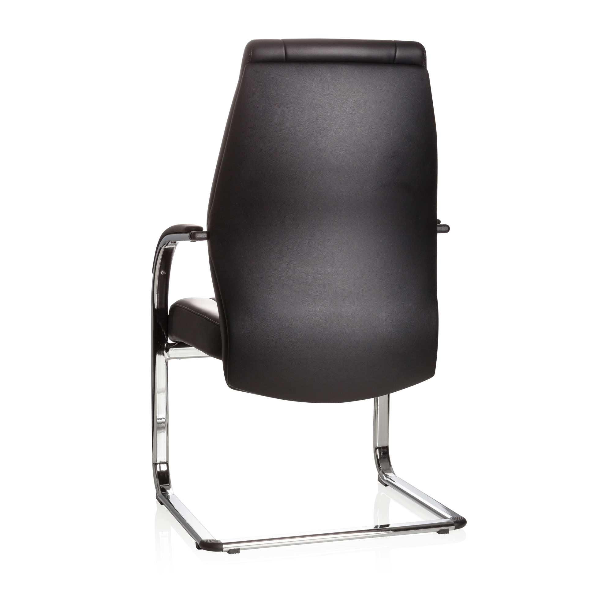 VITORO V Chair Cantilever Faux Leather Black