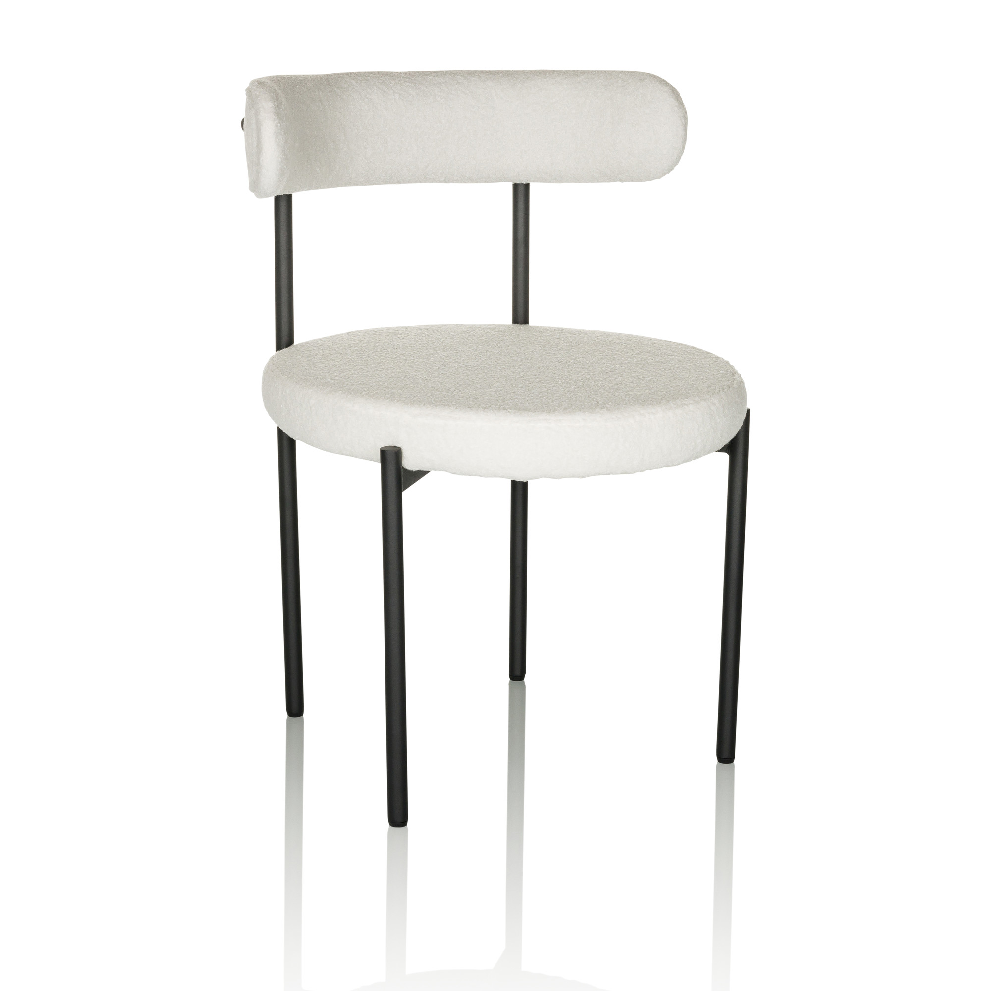 TEDIO Chair Teddy Fabric White