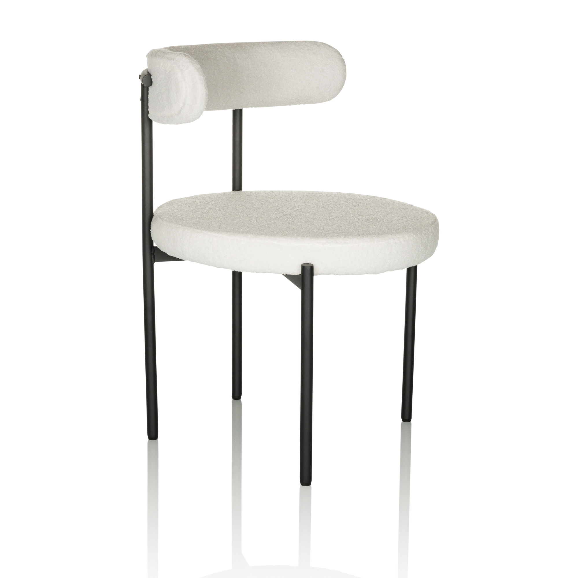 TEDIO Chair Teddy Fabric White