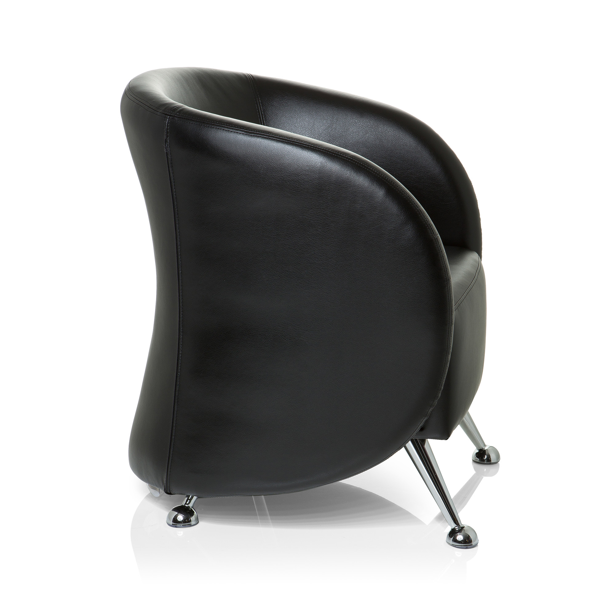 ST. LUCIA Office Chair Faux Leather Black