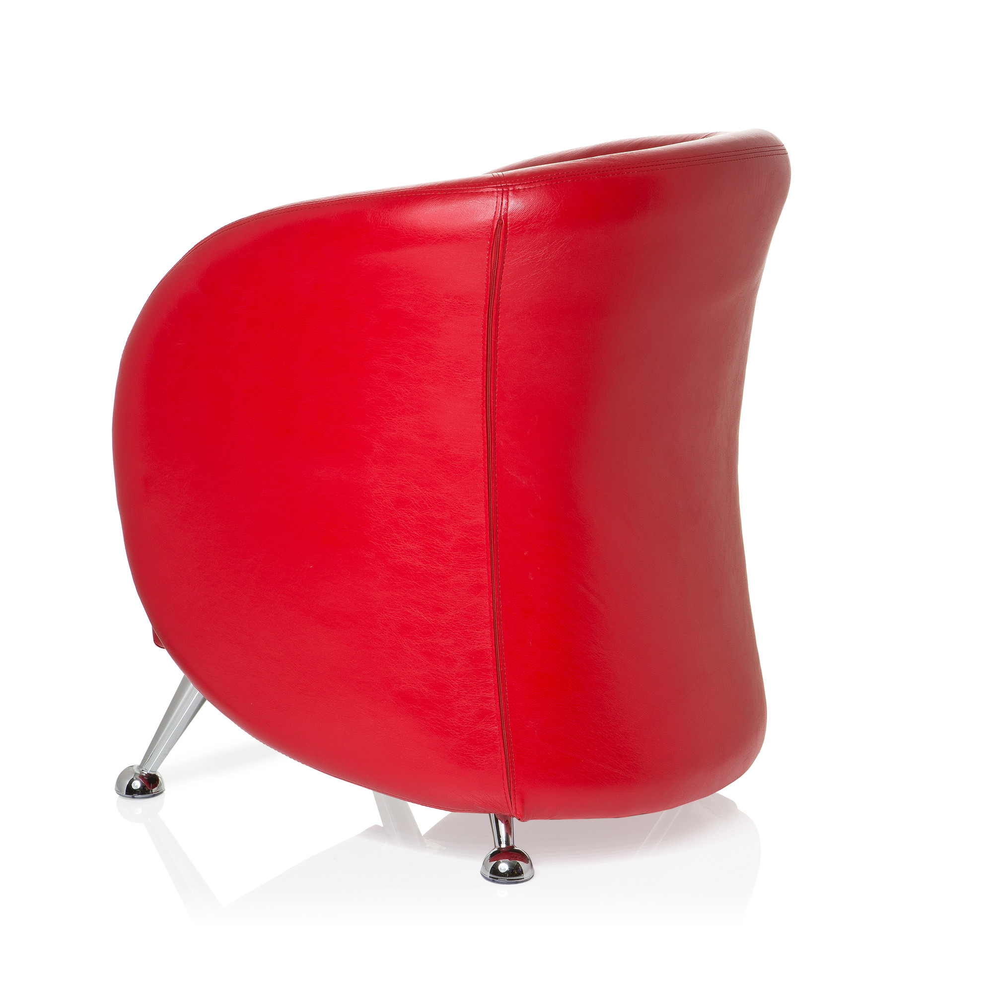 ST. LUCIA Office chair Faux leather Red